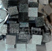 Akryl. mozaika třpytivá 10x10mm - šedý mix
