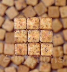 Mini Mozaika keramická 5x5mm - okr