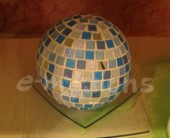 Akryl. mozaika 5x5mm - zelený mramor