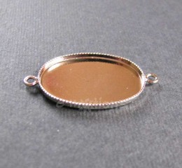 Lůžko ovál 2 oka, 26x19mm