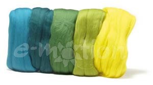 Merino 50g, mix - zelené odstíny