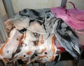 Merino 50g, mix - růžovo-fialové odstíny