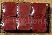 Mini Mozaika keramická 5x5mm - burgund. červená