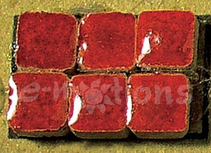 Mini Mozaika keramická 5x5mm - červená