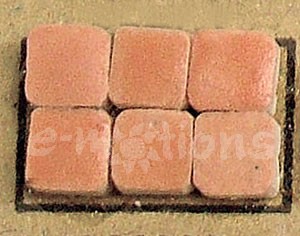 Mini Mozaika keramická 5x5mm - starorůžová