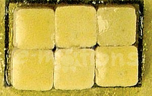 Mini Mozaika keramická 5x5mm - citrónově žlutá