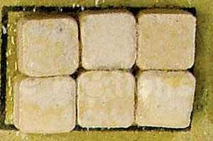 Mini Mozaika keramická 5x5mm - slonová kost