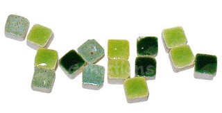 Nano Mozaika keramická 3x3mm - zelený mix