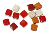 Nano Mozaika keramická 3x3mm - červený mix