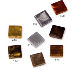 Metalická akryl.mozaika 1x1cm- zelená orient