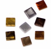 Metalická akryl.mozaika 1x1cm- zlaté odlesky