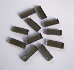 Krakelovaná mozaika 30x10mm - křišťálově šedá