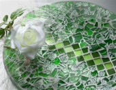 Mozaika CRYSTAL 15x15mm - smaragdově zelená