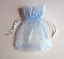 Sáček organza světle modrý 15x20cm