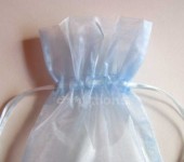 Sáček organza světle modrý 15x20cm
