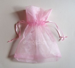 Sáček organza růžový 15x20cm