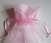 Sáček organza růžový 15x20cm
