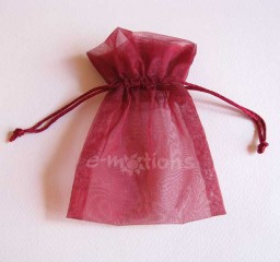 Sáček organza bordó 9x12cm