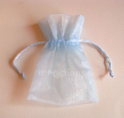 Sáček organza světle modrý 9x12cm