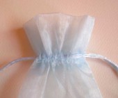 Sáček organza světle modrý 9x12cm