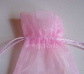Sáček organza růžový 9x12cm