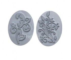 Reliéfní podložky oválné - Ornamenty