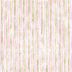 Filc s potiskem - Růžovo-zelené proužky pastel