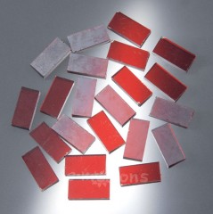 Krakelovaná mozaika 30x10mm - zářivá červená