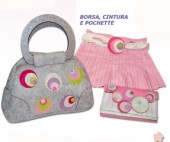 Filc s potiskem - Květinky
