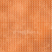 Filc s potiskem - Etno vzor oranž