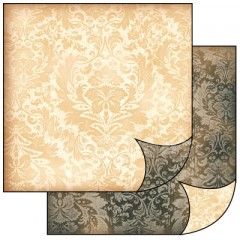 Scrapbook papír oboustr. - Ramage béžový