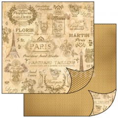 Scrapbook papír oboustr. - PARIS Vintage