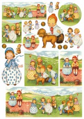 Découpage papír 70x50cm - Sweet Baby