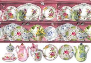 Décu papír rýžový 48x33cm - Malovaný porcelán