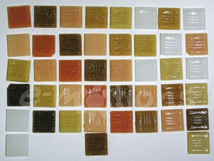 Mozaika skl. 1x1cm - přírodní tóny, 1KG