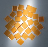 Krakelovaná mozaika 30x10mm - oranžová