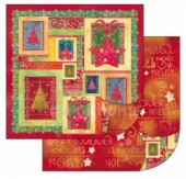 Scrapbook papír oboustr. - Vánoční viněty