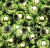 Deko-perličky 10mm, 140ks - světle zelené