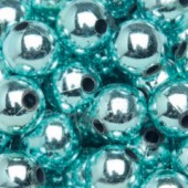 Deko-perličky 10mm, 140ks - ledově modré