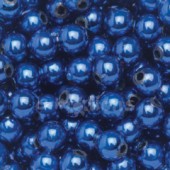 Deko-perličky 6mm, 650ks - královská modř