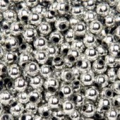 Deko-perličky 4mm, 1100ks - stříbrné