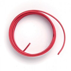 Alu drát - červený, tloušťka 2mm, 2m 