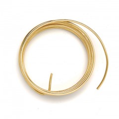 Alu drát - zlatý, tloušťka 2mm, 2m 