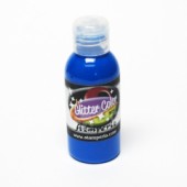 Akrylová barva s glittery 100ml - modrá