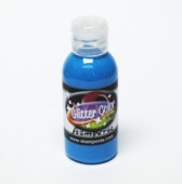 Akrylová barva s glittery 100ml - světle modrá