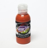 Akrylová barva s glittery 100ml - oranžová