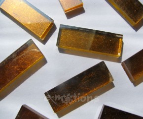 Krakelovaná mozaika 30x10mm - zlatá