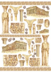 Découpage papír 70x50cm - Antické Řecko