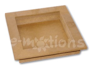 Tác čvercový hluboký MDF 15x15cm