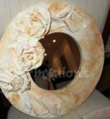 Zrcadlo kulaté v MDF rámu, 30cm